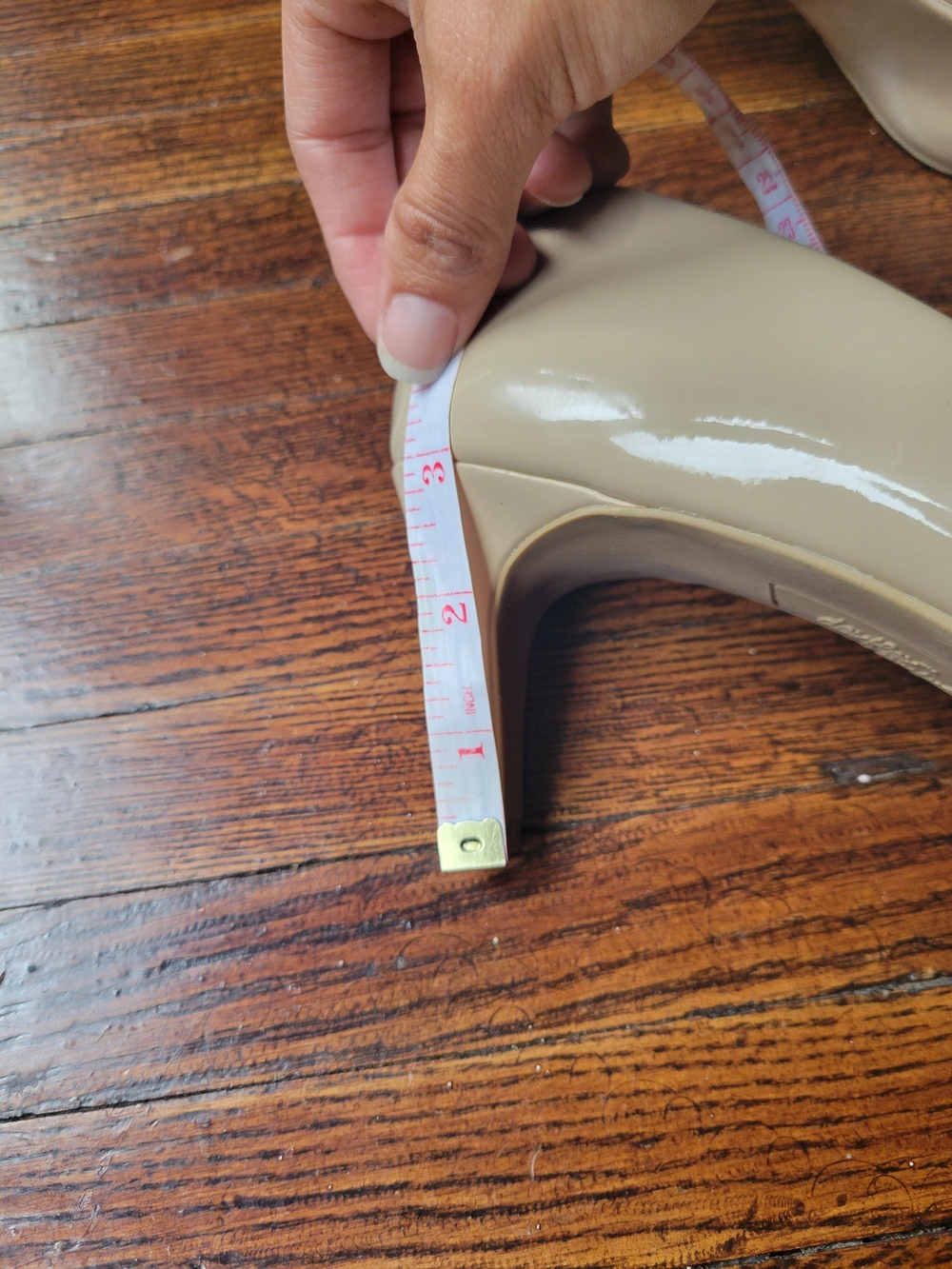 Dexflex Comfort Women's Shoes Beige Faux Patent Classic Pump 3" Heel Size 11 - Picture 13 of 16